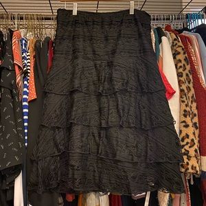Lacy layered skirt